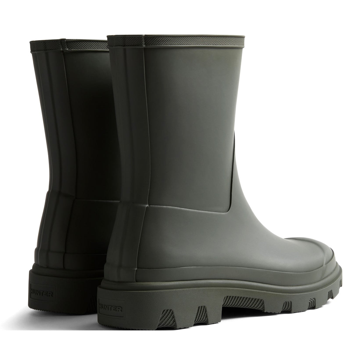 Hunter Unisex Downpour Short Boot Dark Olive