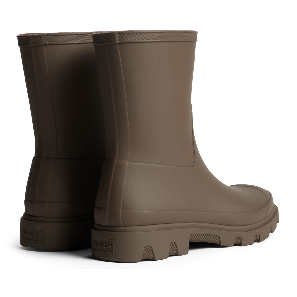 Hunter Unisex Downpour Short Boot Chocolate Brown