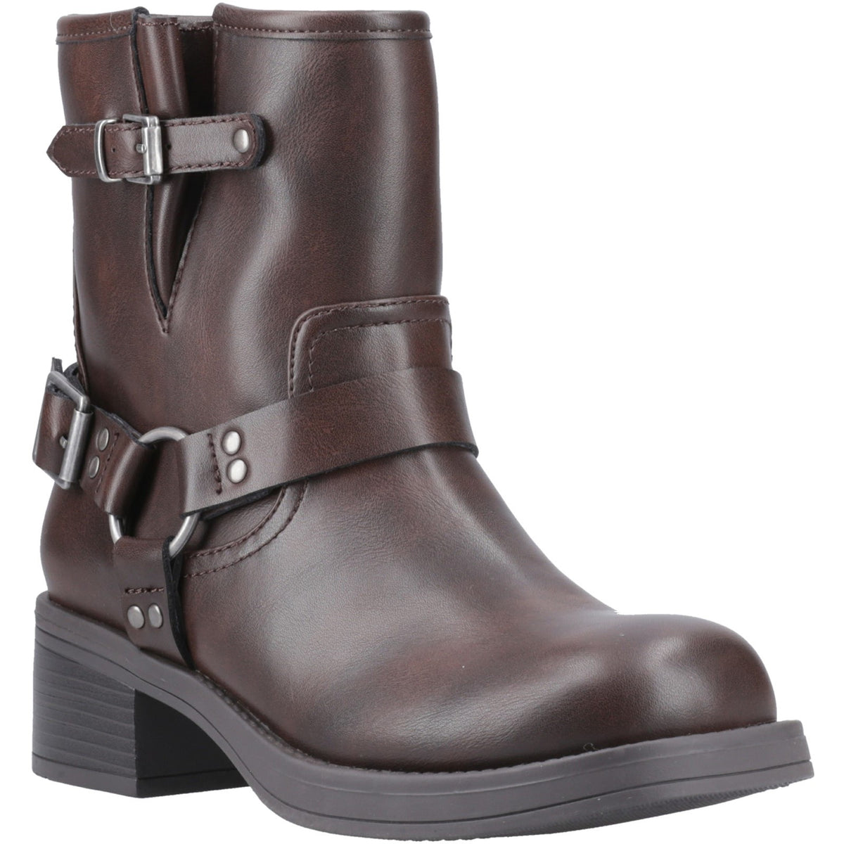 Rocket Dog Womens Nino Biker Boots Brown