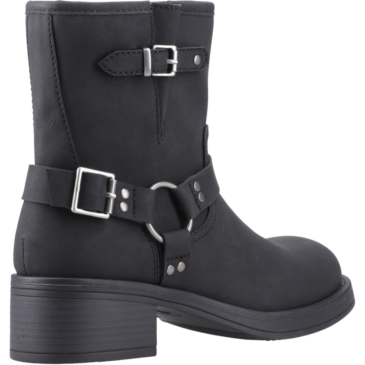 Rocket Dog Womens Nino Mid Biker Boots Black