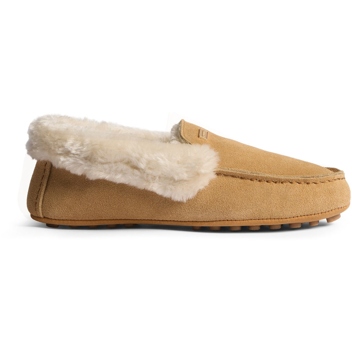 Hunter Womens Womens Moccasin Slipper Sherpa Natural