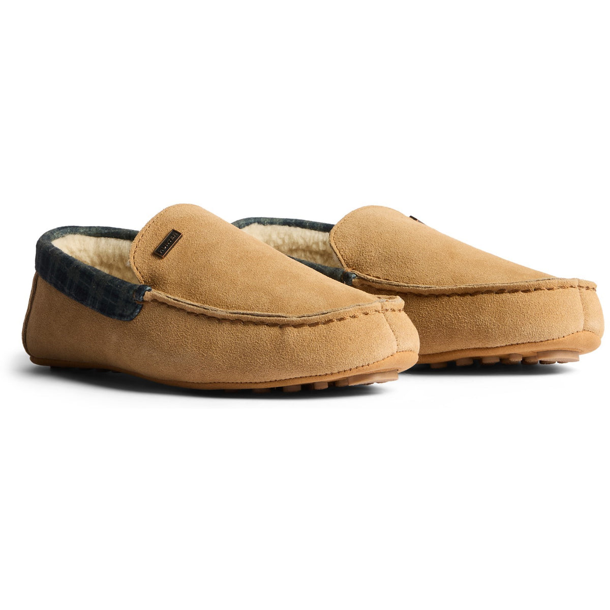 Hunter Mens Moccassin Slipper 078-NATURAL