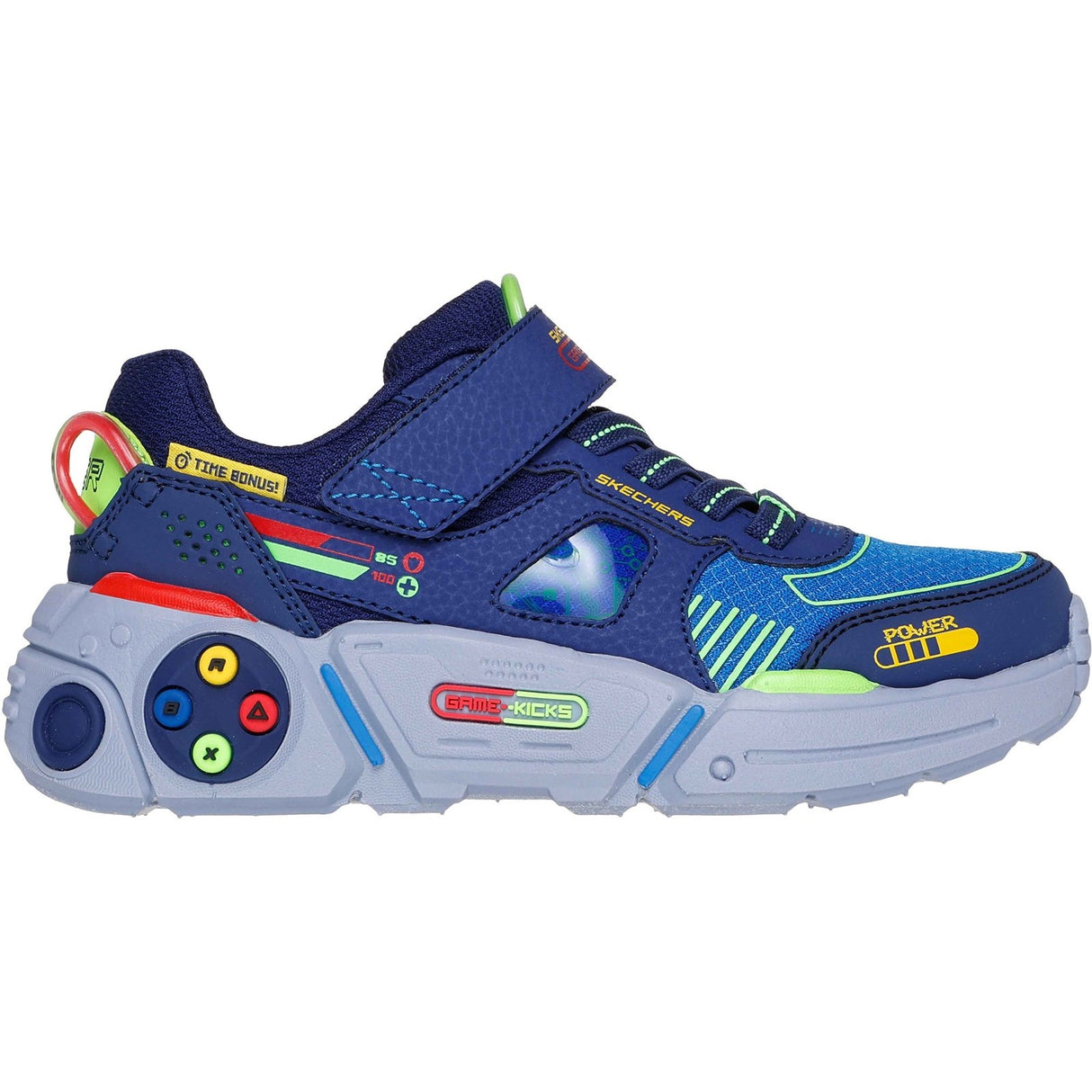 Skechers Junior Boys Game Kicks: Gametronix 2.0 Trainer Navy/Multi