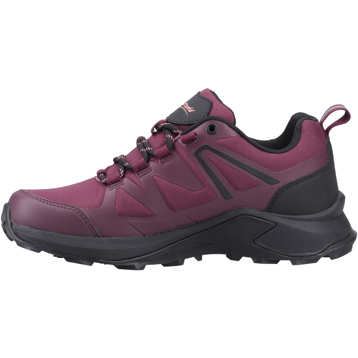 Cotswold Womens Horton Low Recycled Hiking Shoes WP Burgundy