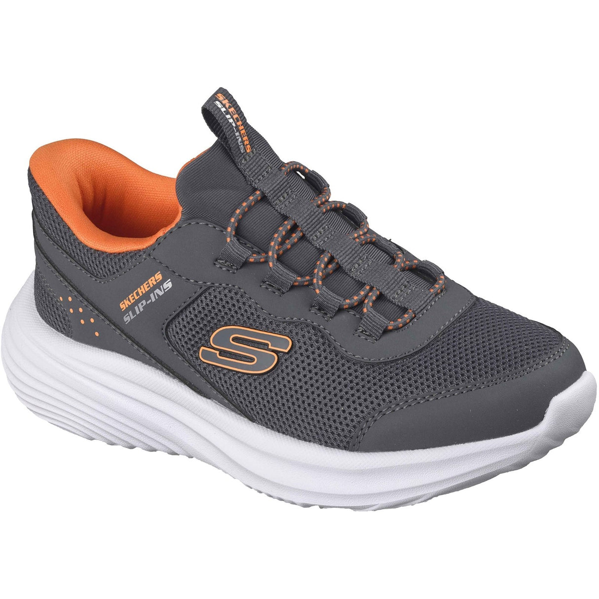 Skechers Boys Bounder Pro Trainer Charcoal