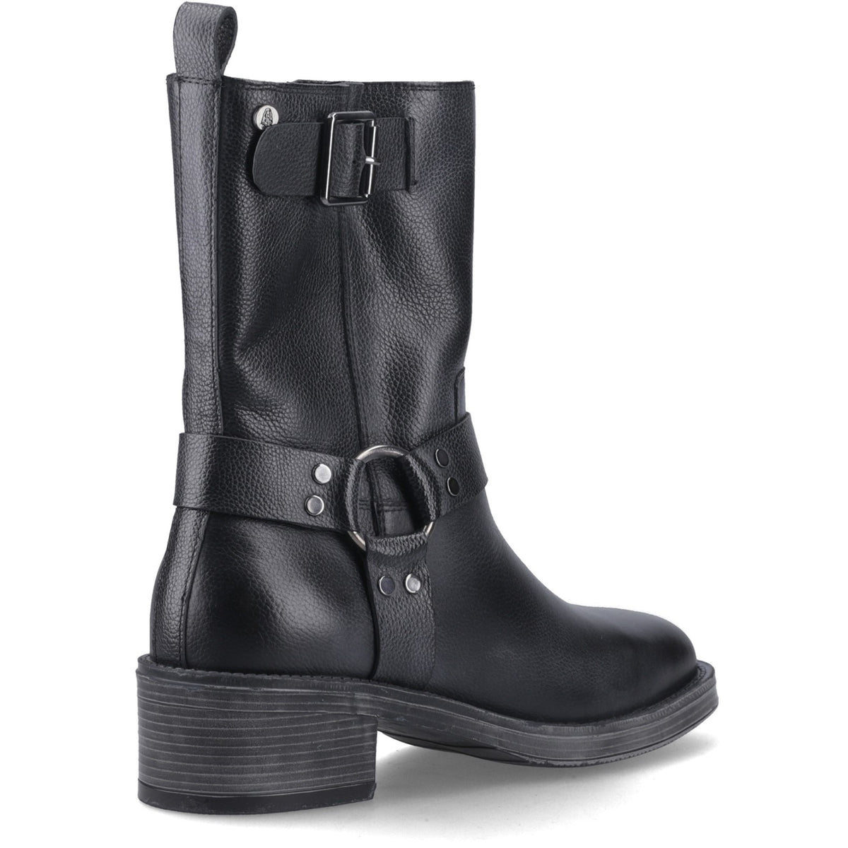 Hush Puppies Womens Althea Buckle Boot BLACK