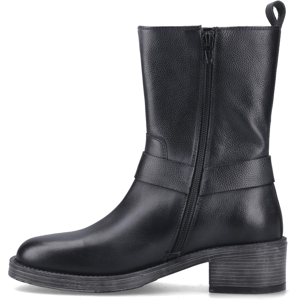 Hush Puppies Womens Althea Buckle Boot BLACK