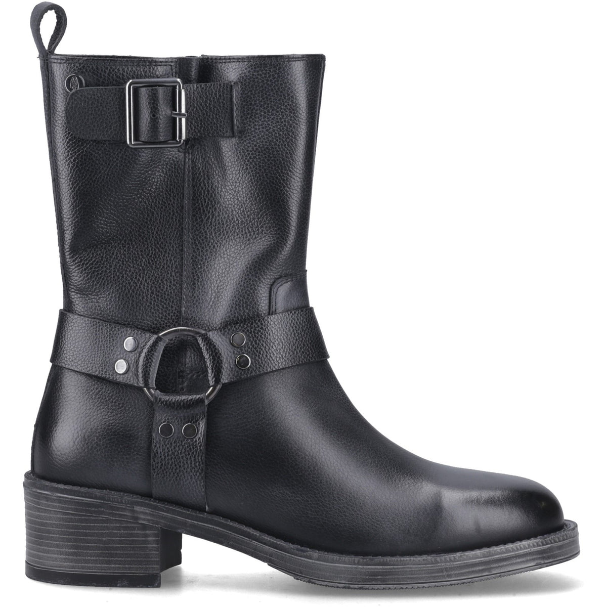 Hush Puppies Womens Althea Buckle Boot BLACK