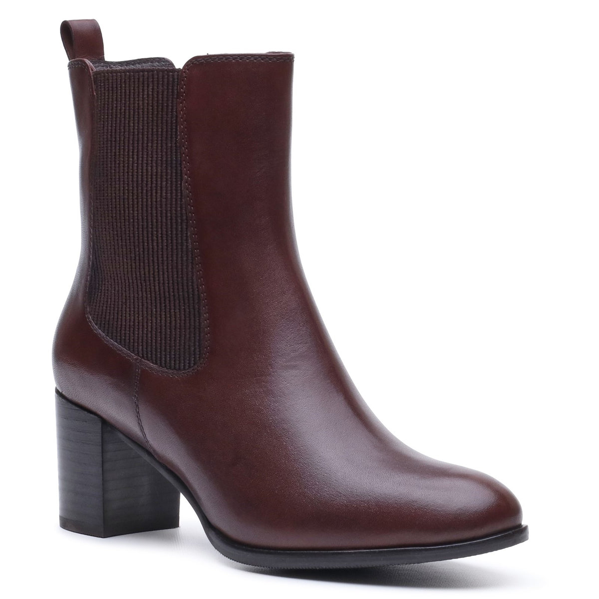 Hush Puppies Womens Camellia Heeled Boot BROWN