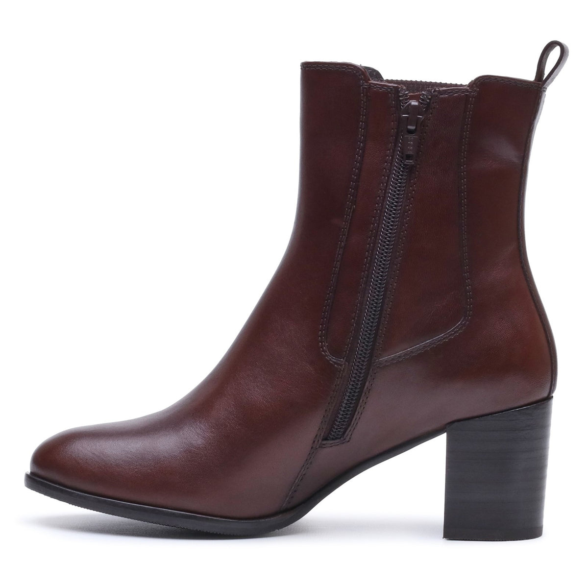 Hush Puppies Womens Camellia Heeled Boot BROWN