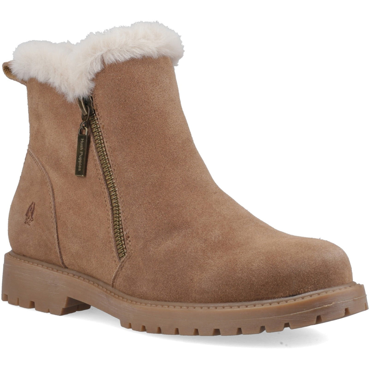 Hush Puppies Womens Hollis Zip Boot LIGHT TAN