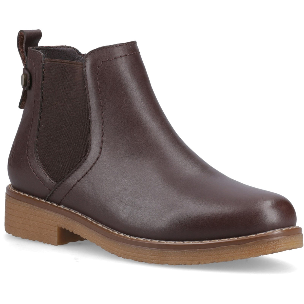 Hush Puppies Womens Maddy Leather Boot Chocolate