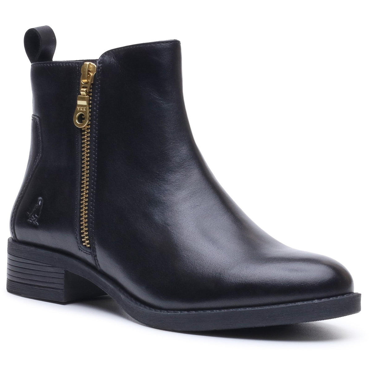Hush Puppies Womens Perry Zip Boot BLACK