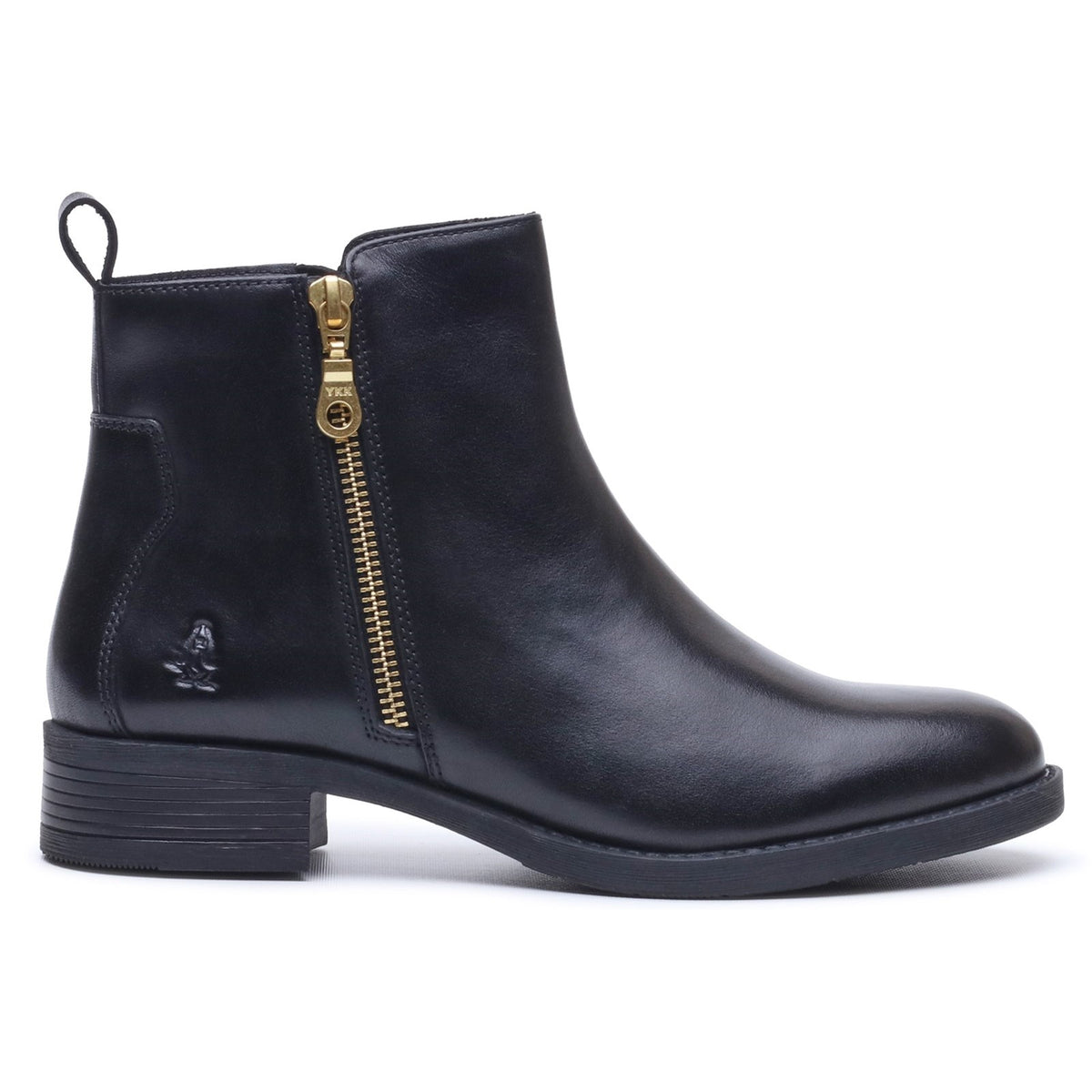Hush Puppies Womens Perry Zip Boot BLACK