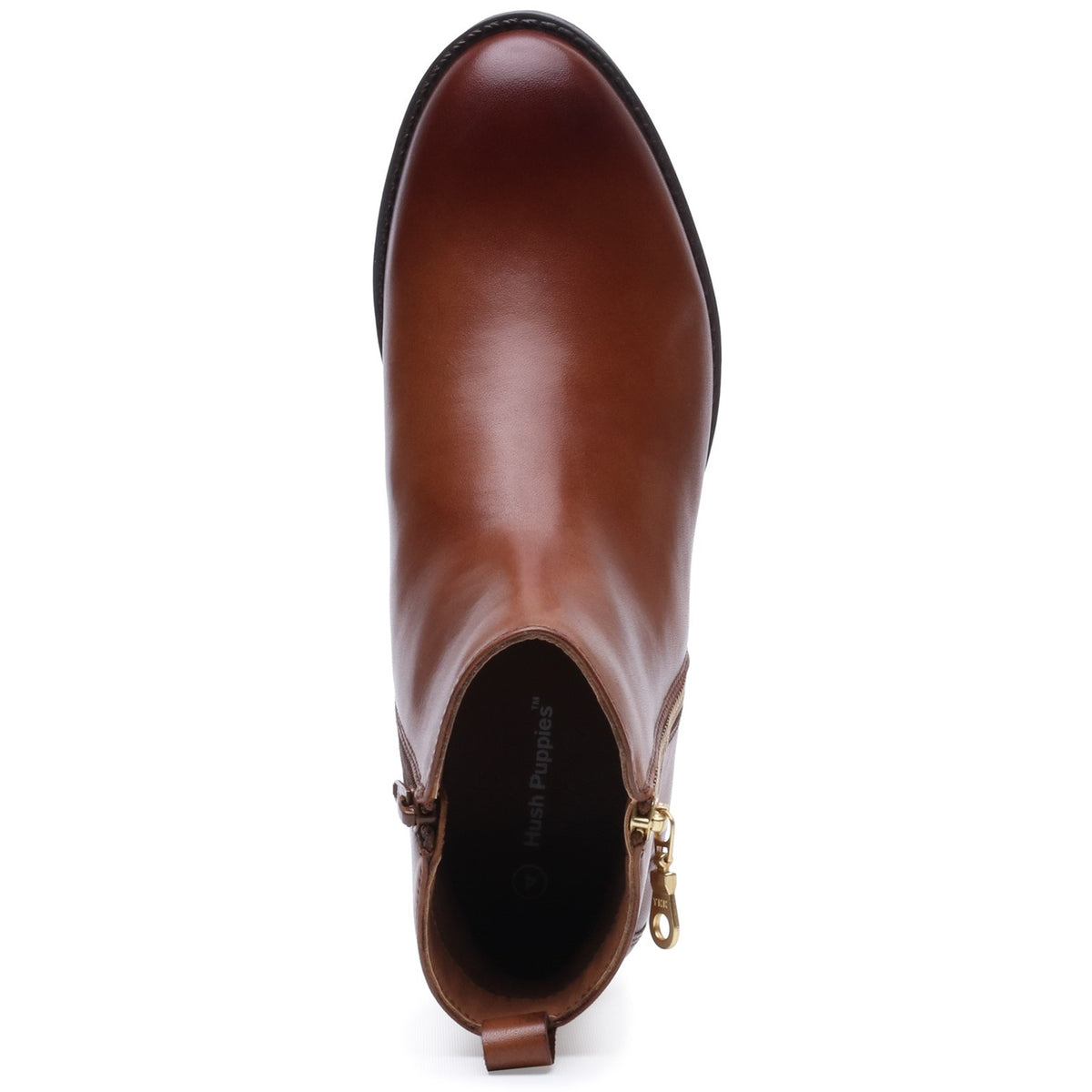 Hush Puppies Womens Perry Zip Boot TAN