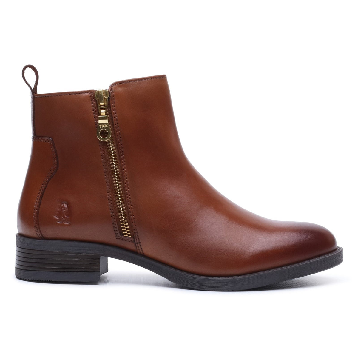 Hush Puppies Womens Perry Zip Boot TAN
