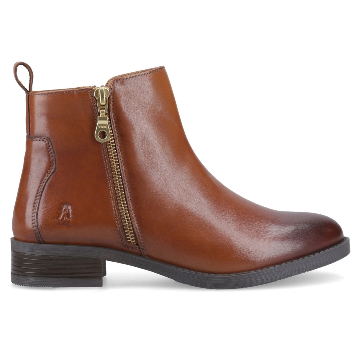 Hush Puppies Womens Perry Zip Boot TAN
