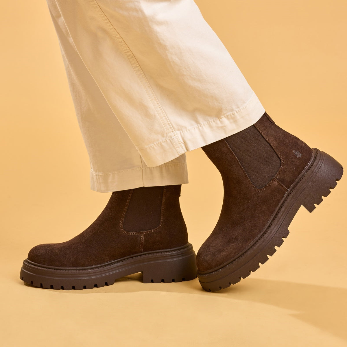 Hush Puppies Womens Rose Chelsea Boot CHOCOLATE