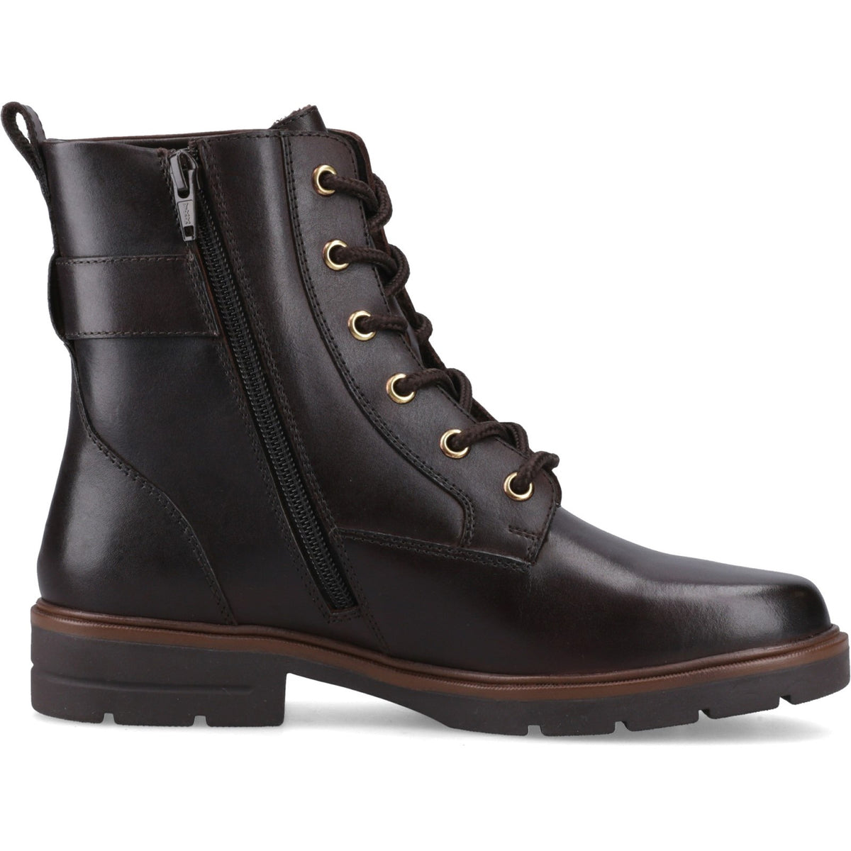 Hush Puppies Womens Teagan Biker Boot BROWN