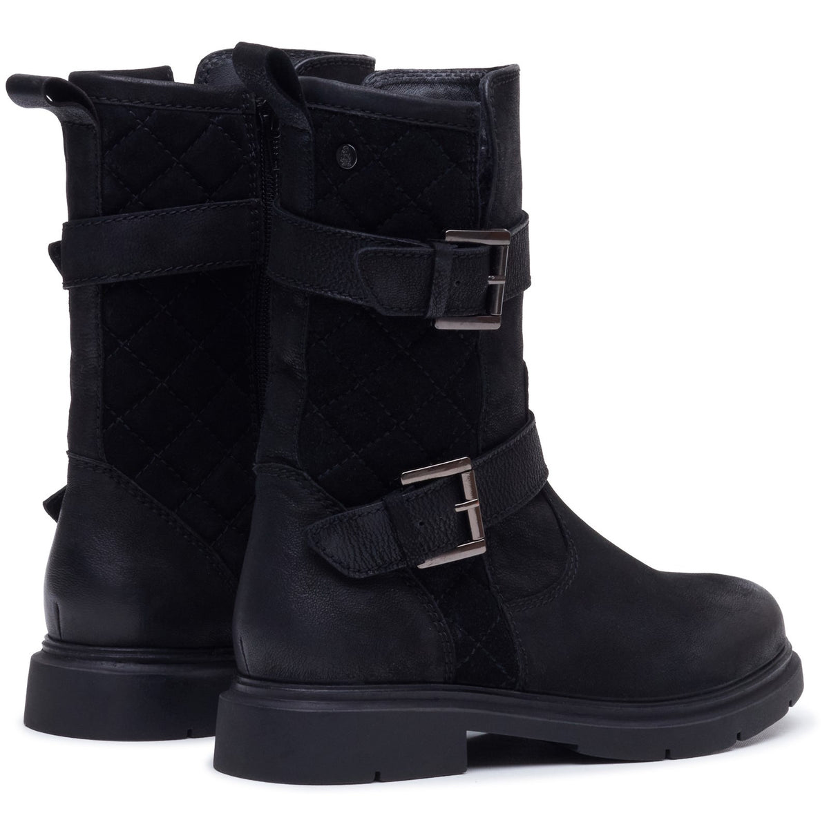 Hush Puppies Womens Celine Buckle Boot BLACK