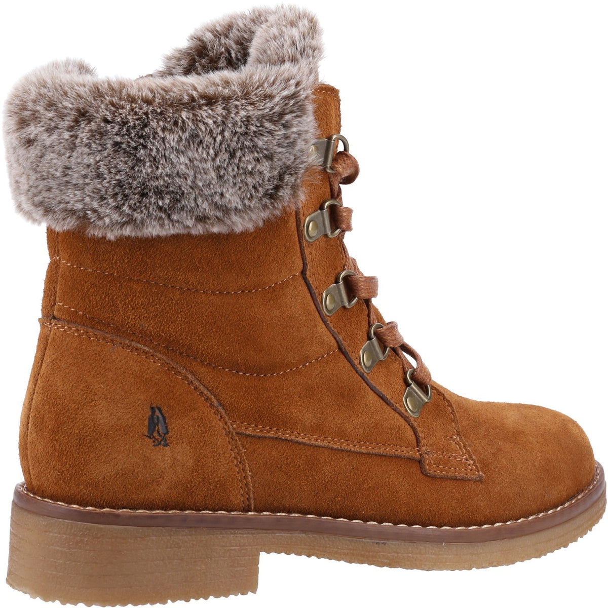 Hush Puppies Womens Florence Wide Fit Boot TAN