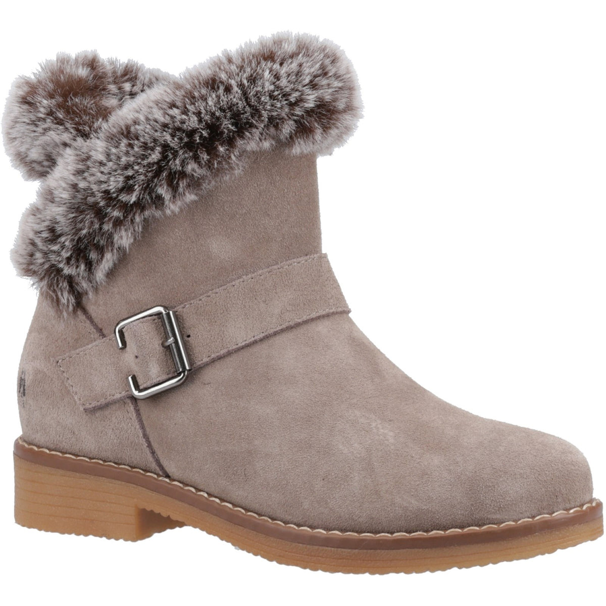Hush Puppies Womens Hannah Wide Fit Boot TAUPE