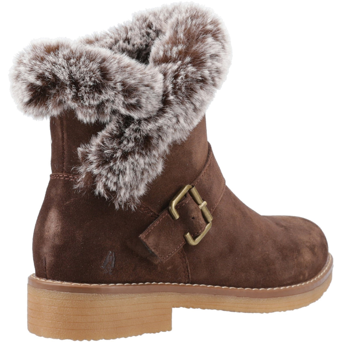 Hush Puppies Womens Hannah Wide Fit Boot Chocolate