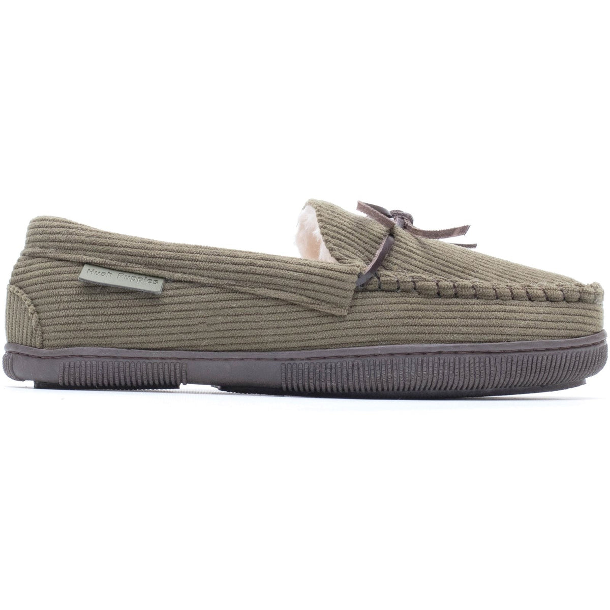 Hush Puppies Mens Ace Cord Slipper KHAKI