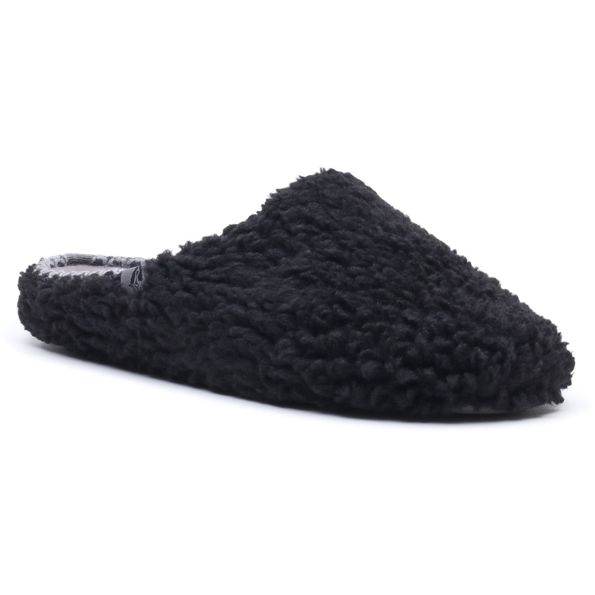 Hush Puppies Mens Good Teddy Slipper BLACK
