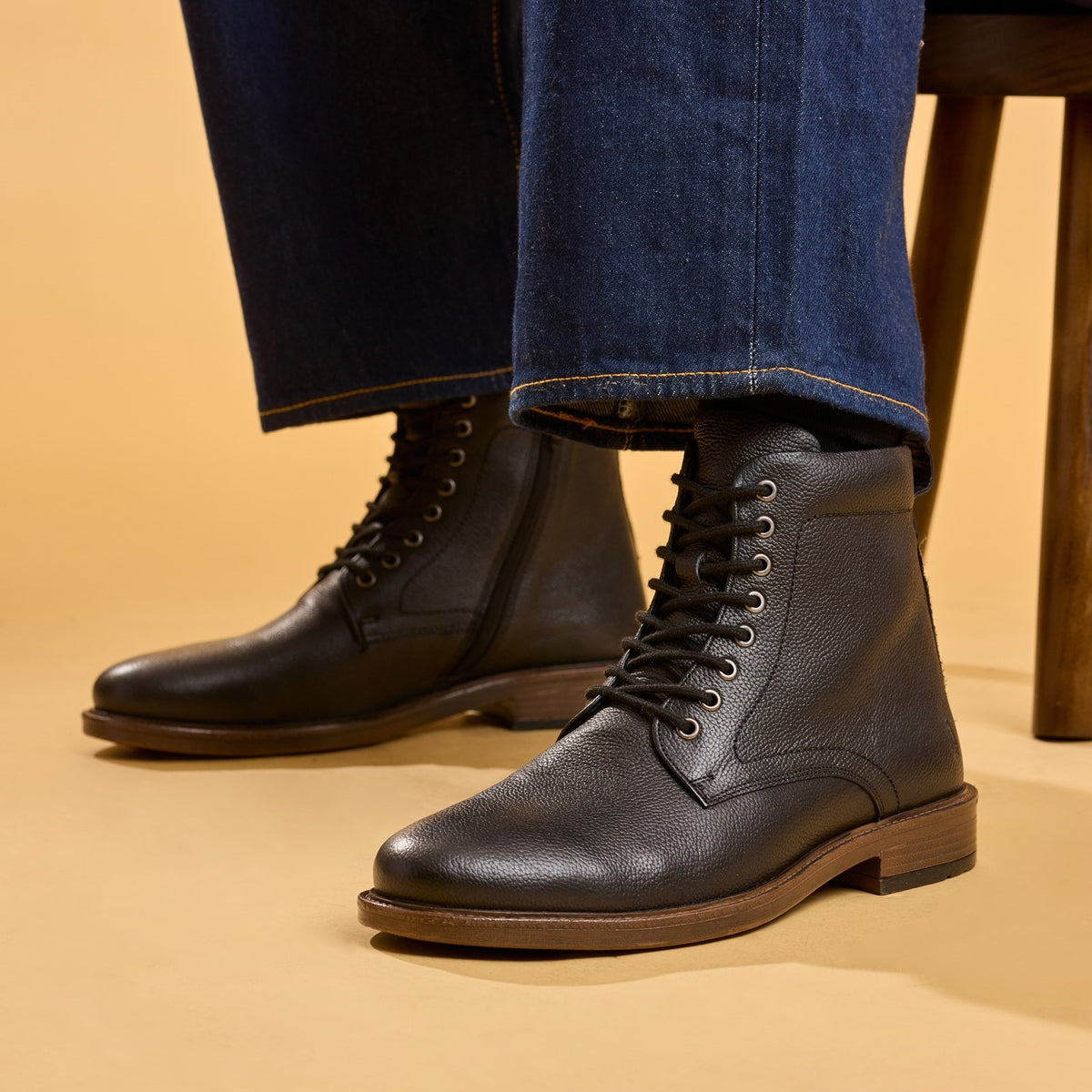 Hush Puppies Mens Irwin Boot BLACK
