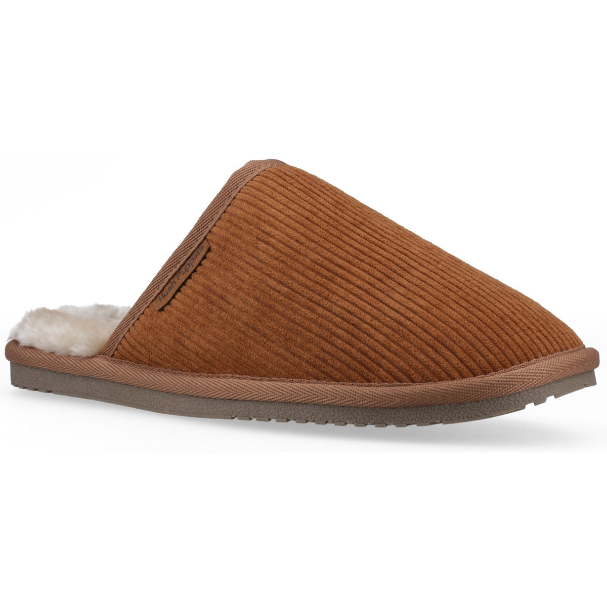 Hush Puppies Mens Coady Cord Slipper Tan