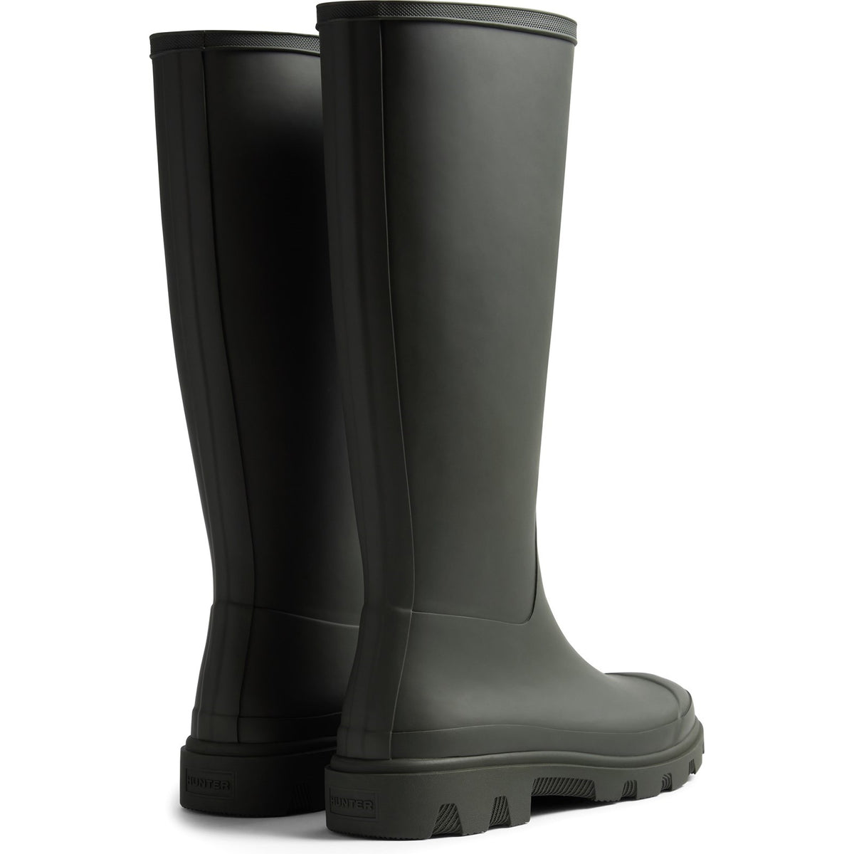 Hunter Mens Unisex Downpour Tall Boot Dark Olive