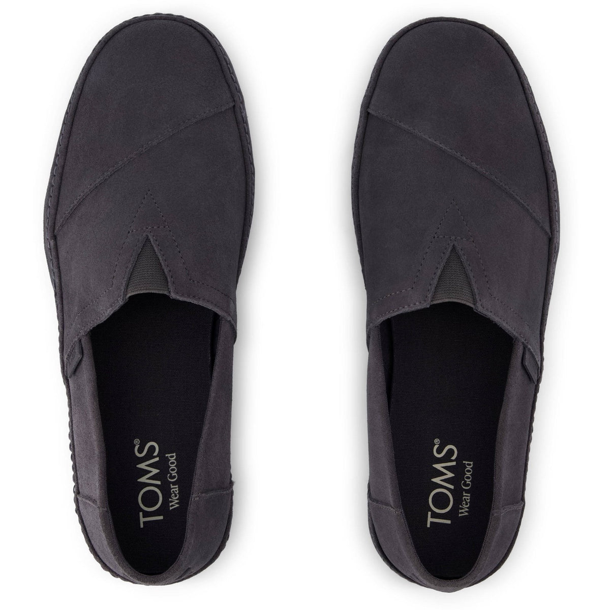 TOMS Mens Alpargata Premium Slip on Forged Iron