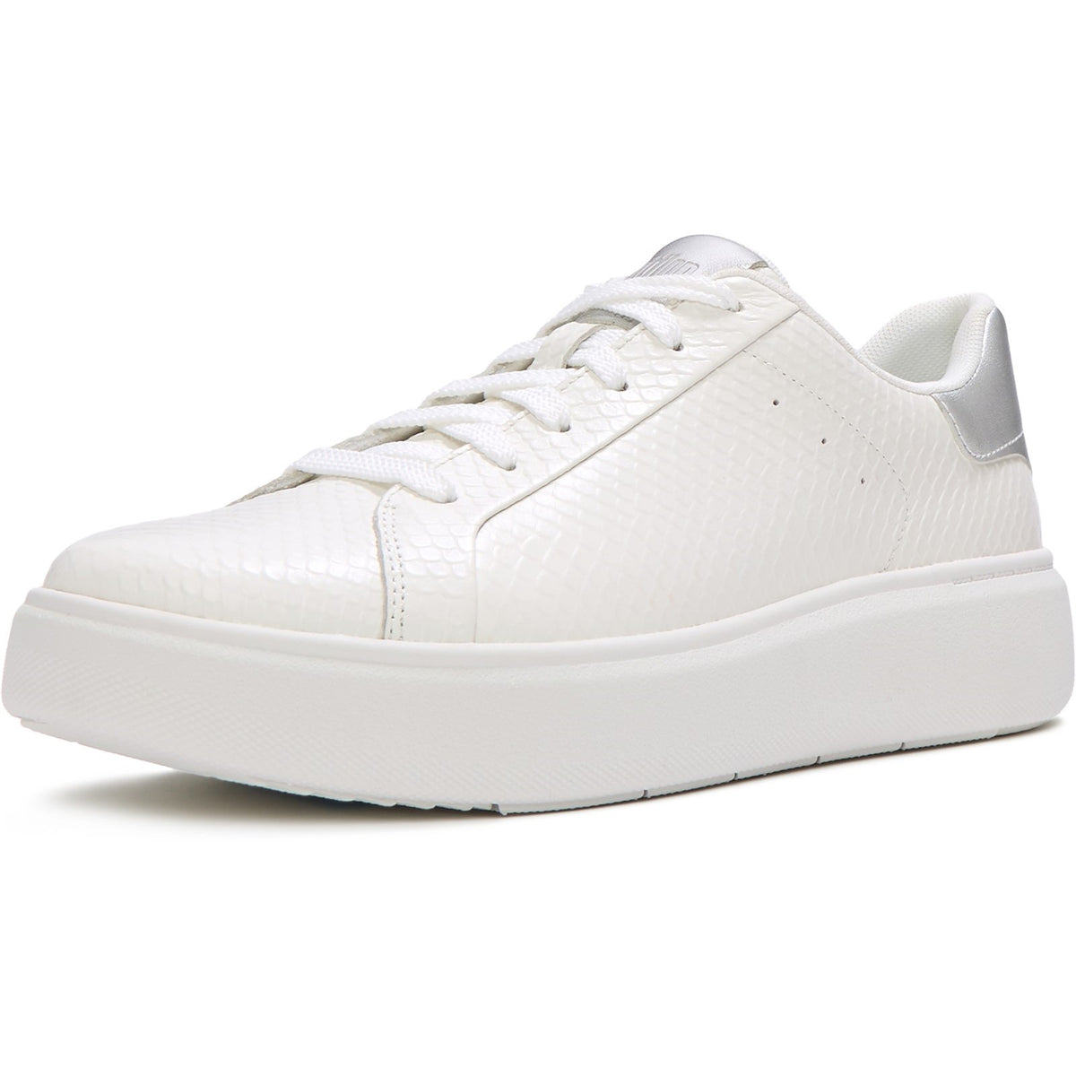 Fitflop Womens RTG Lace Up Sneaker Urban White/Silver