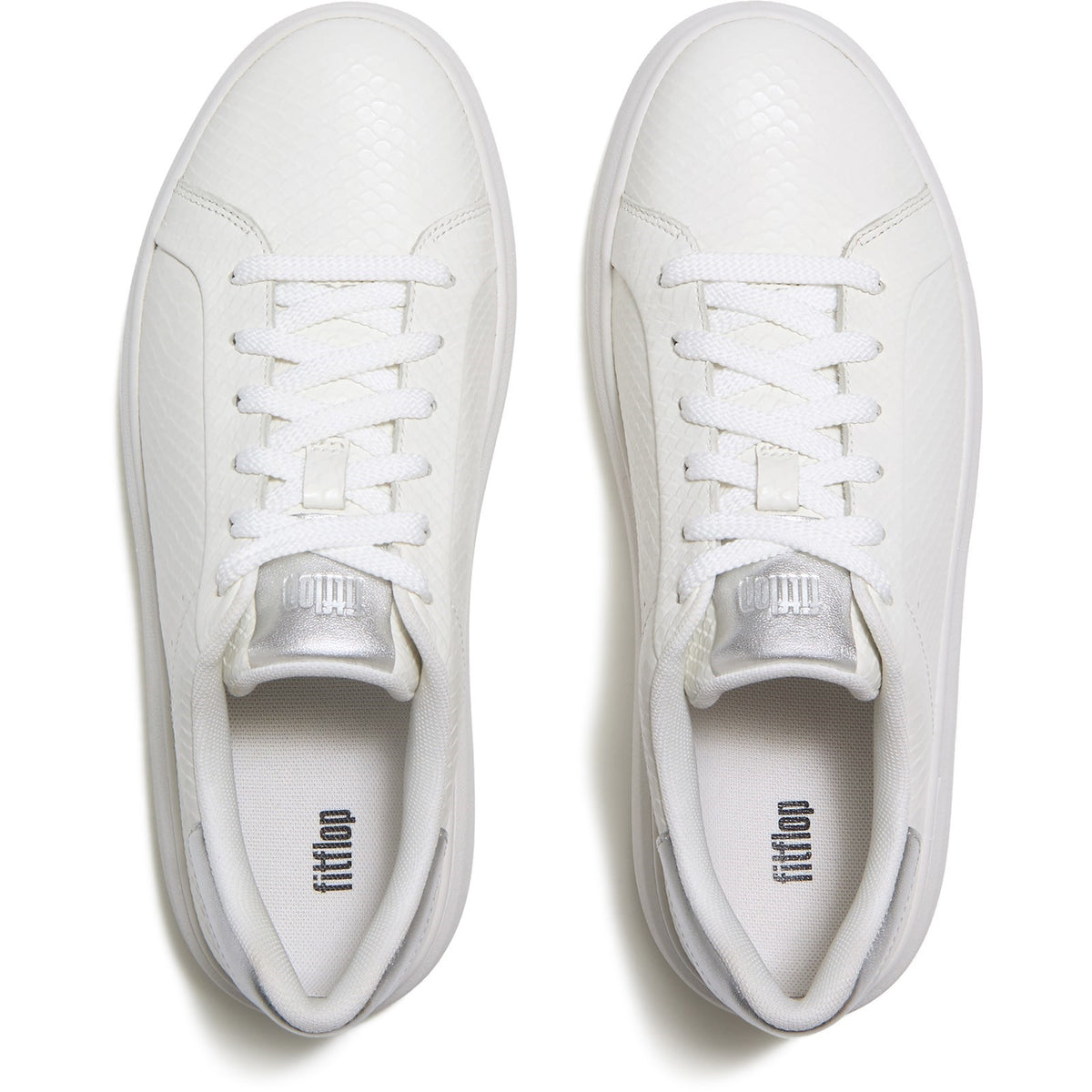 Fitflop Womens RTG Lace Up Sneaker Urban White/Silver