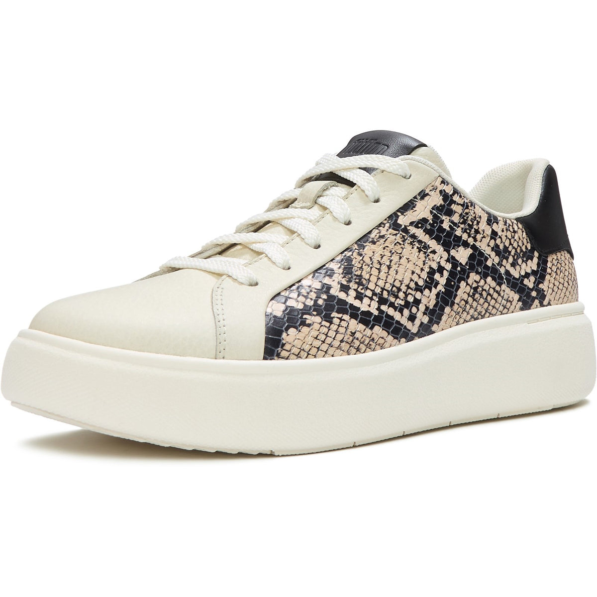 Fitflop Womens RTG Lace Up Sneaker Hazy Taupe/Black