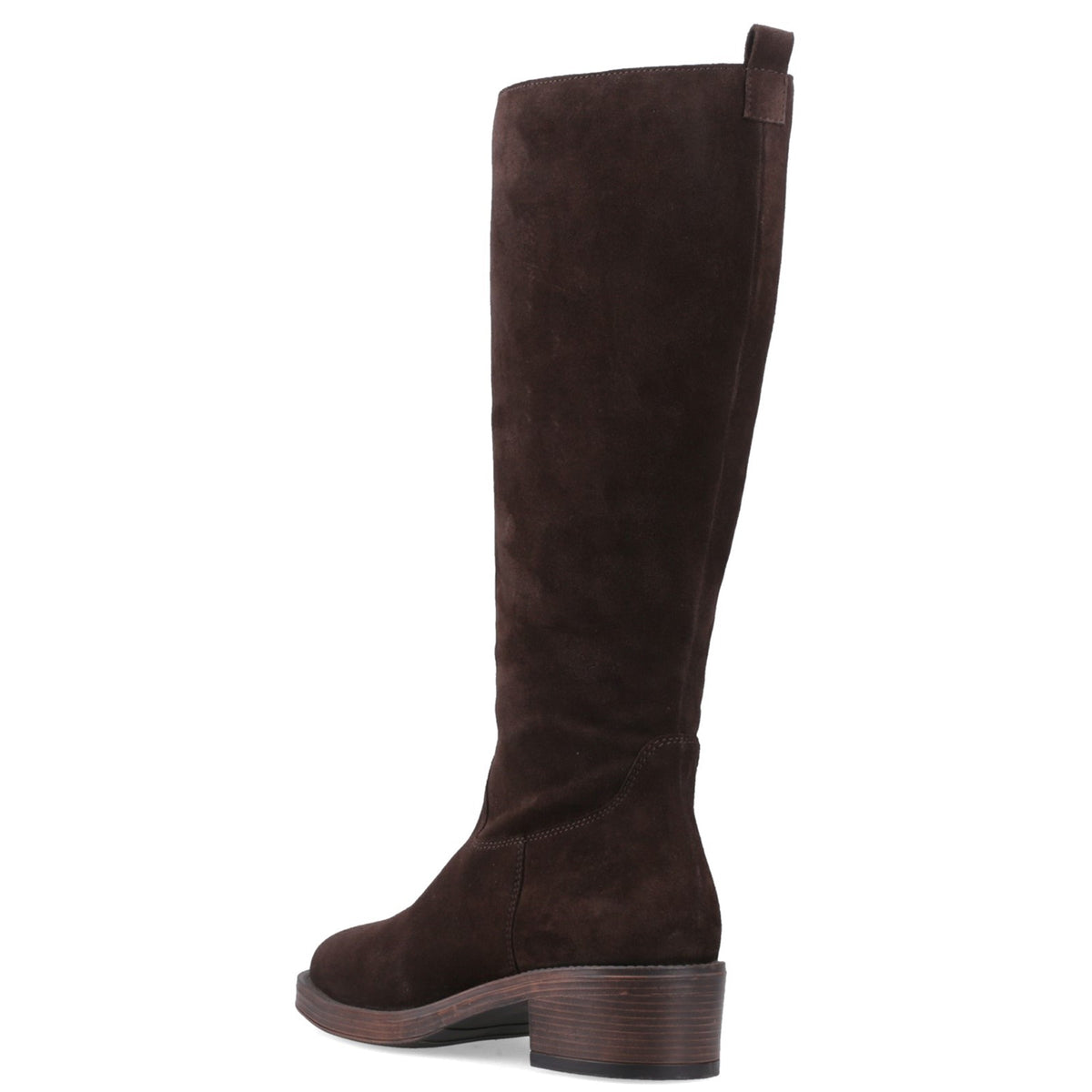 Hush Puppies Womens ANTONIA SUEDE LONG BOOT CHOCOLATE