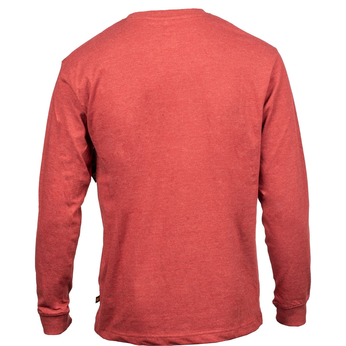 Caterpillar Mens Trademark Banner Long Sleeve T-Shirt Brick