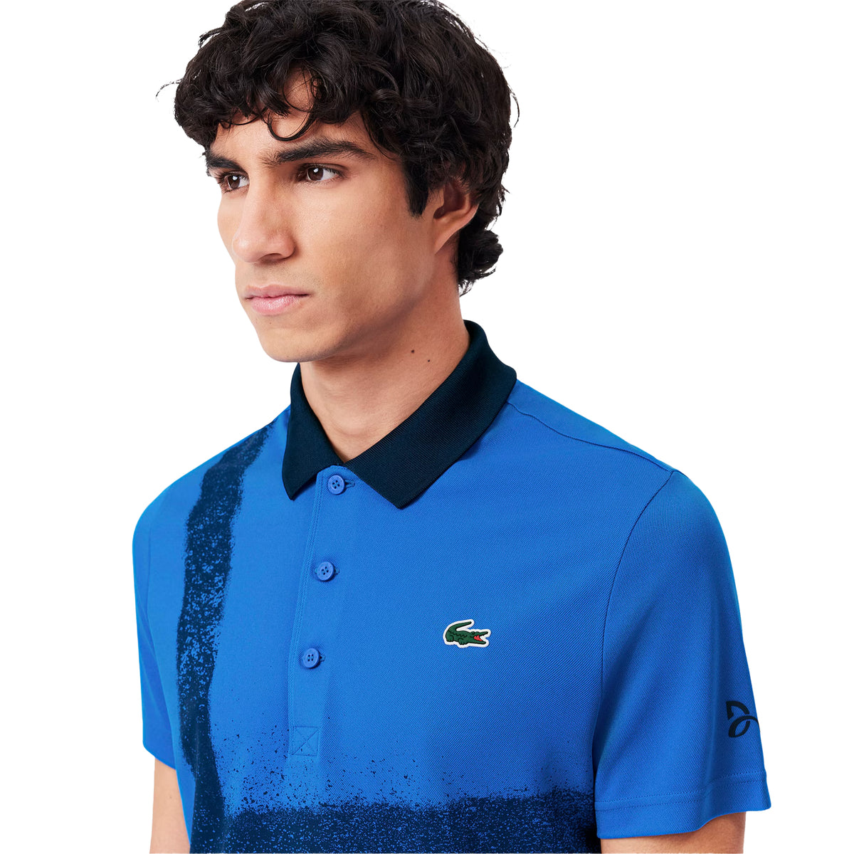 Lacoste Mens Novak Djokovic Tennis Polo Shirt Blue