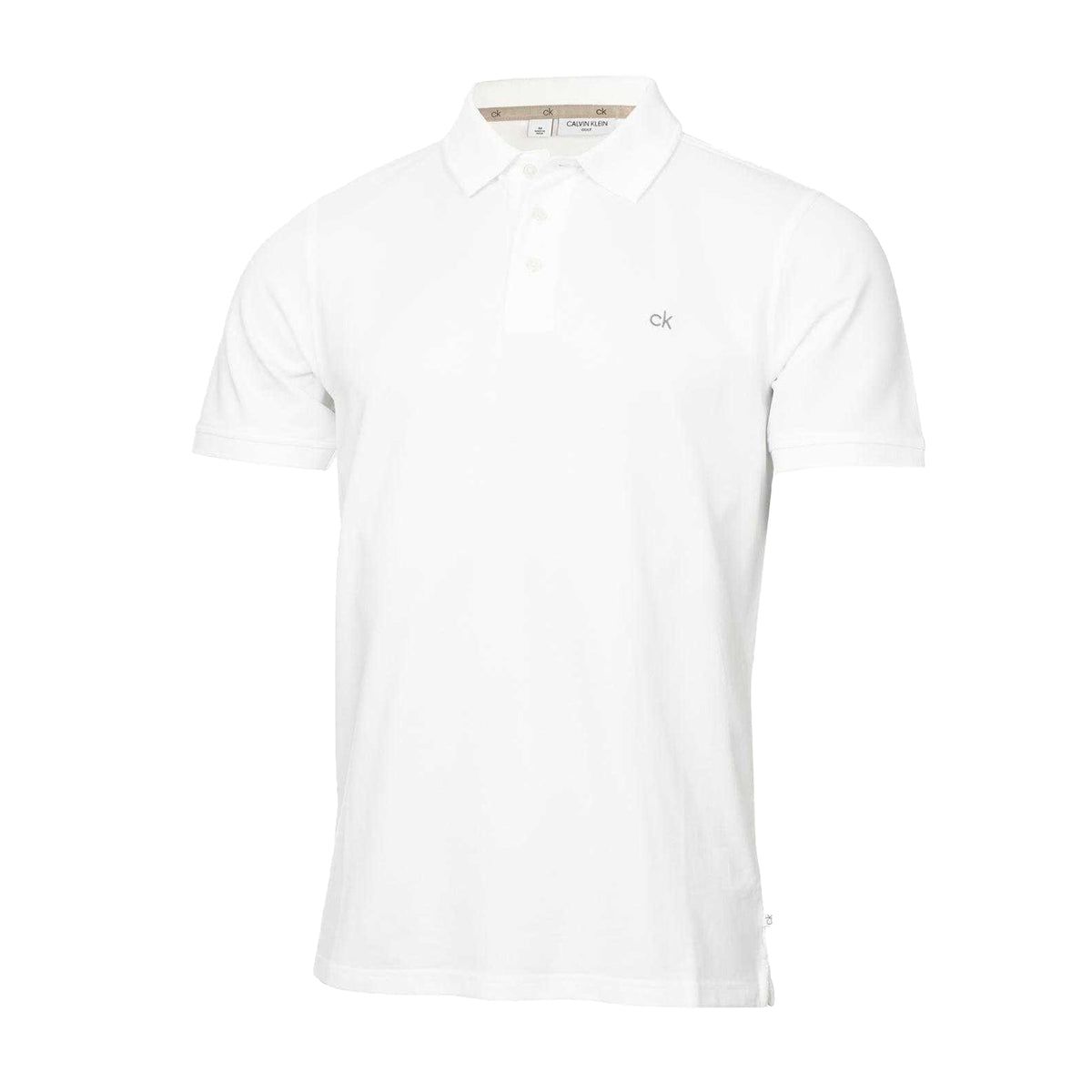 Calvin Klein Mens Golf Polo Shirt White
