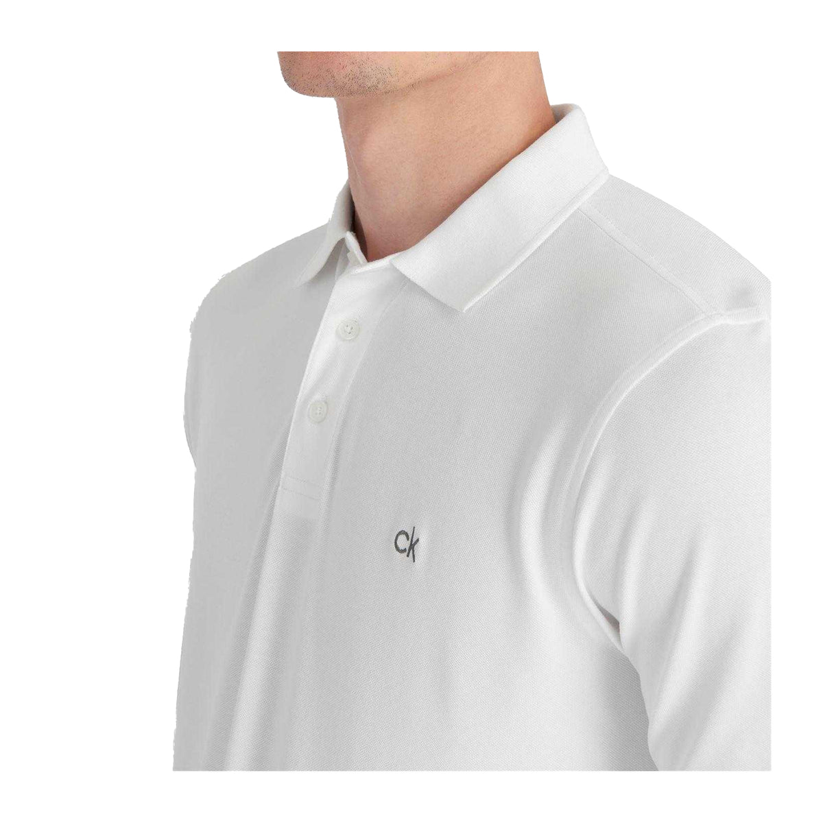 Calvin Klein Mens Golf Polo Shirt White