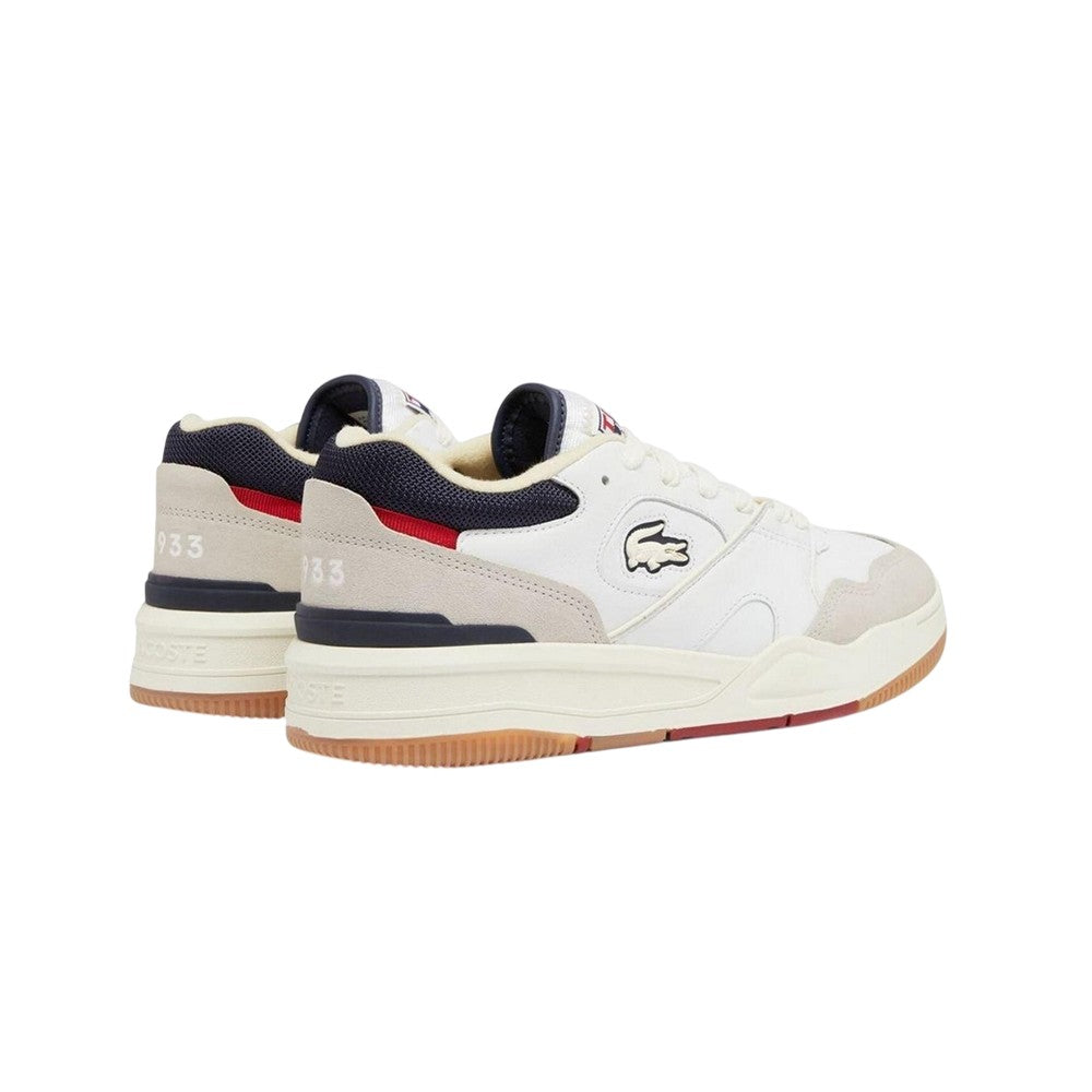 Lacoste Mens Lineshot Leather Ortholite Trainers Off White