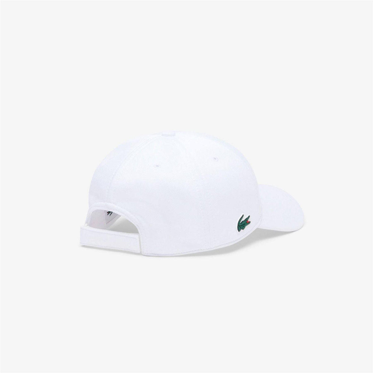 Lacoste Unisex Adult Tech Logo Cotton Twill Baseball Cap White