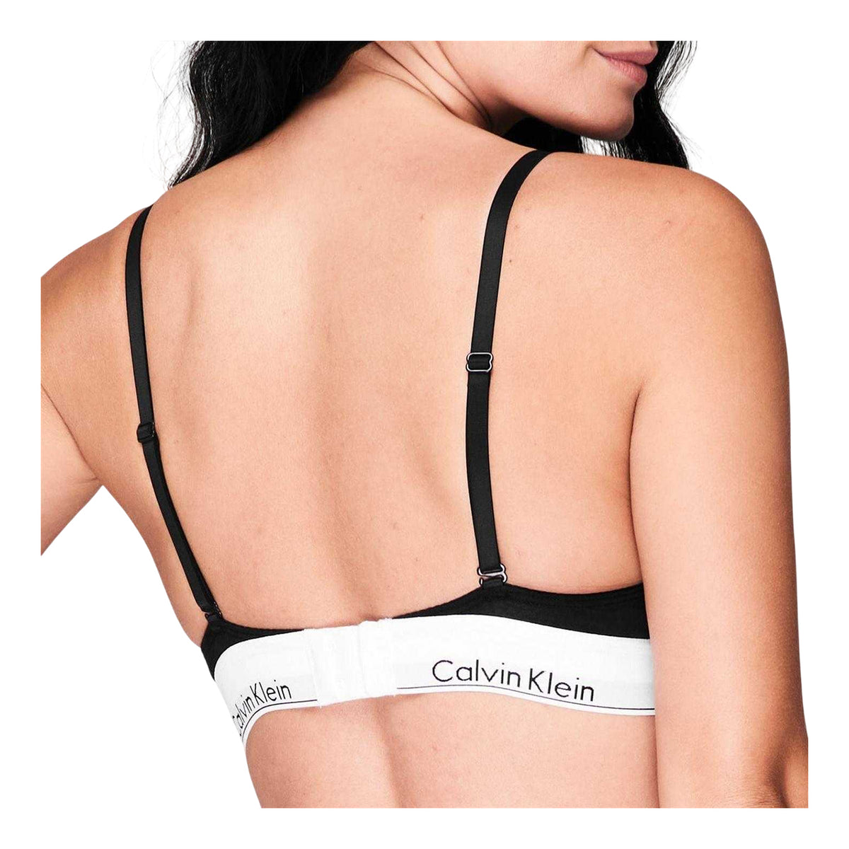 Calvin Klein Womens Cotton Bra Black
