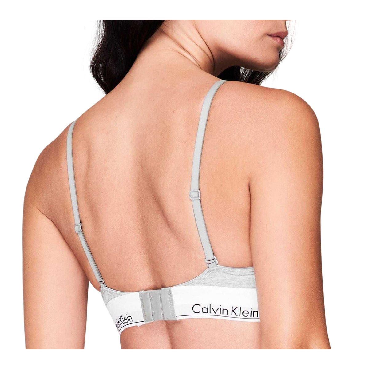 Calvin Klein Womens Cotton Bra Grey Heather