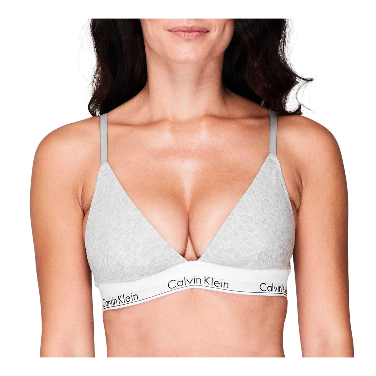 Calvin Klein Womens Cotton Bra Grey Heather