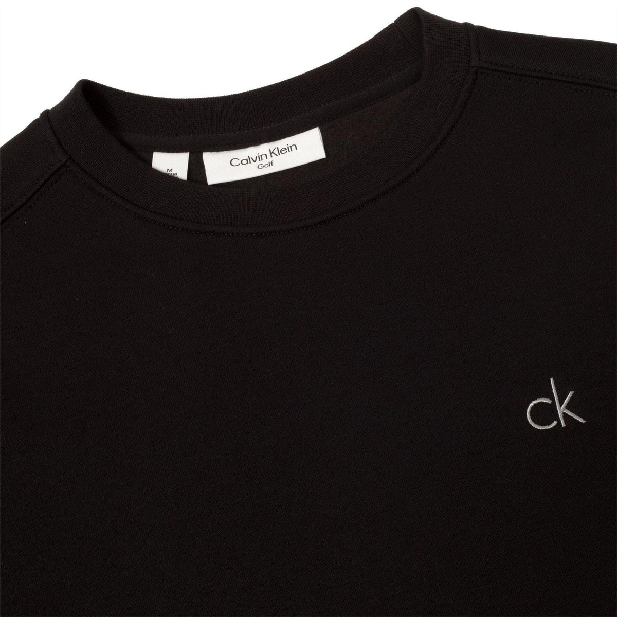 Calvin Klein Mens Embroidered Logo Jumper Black