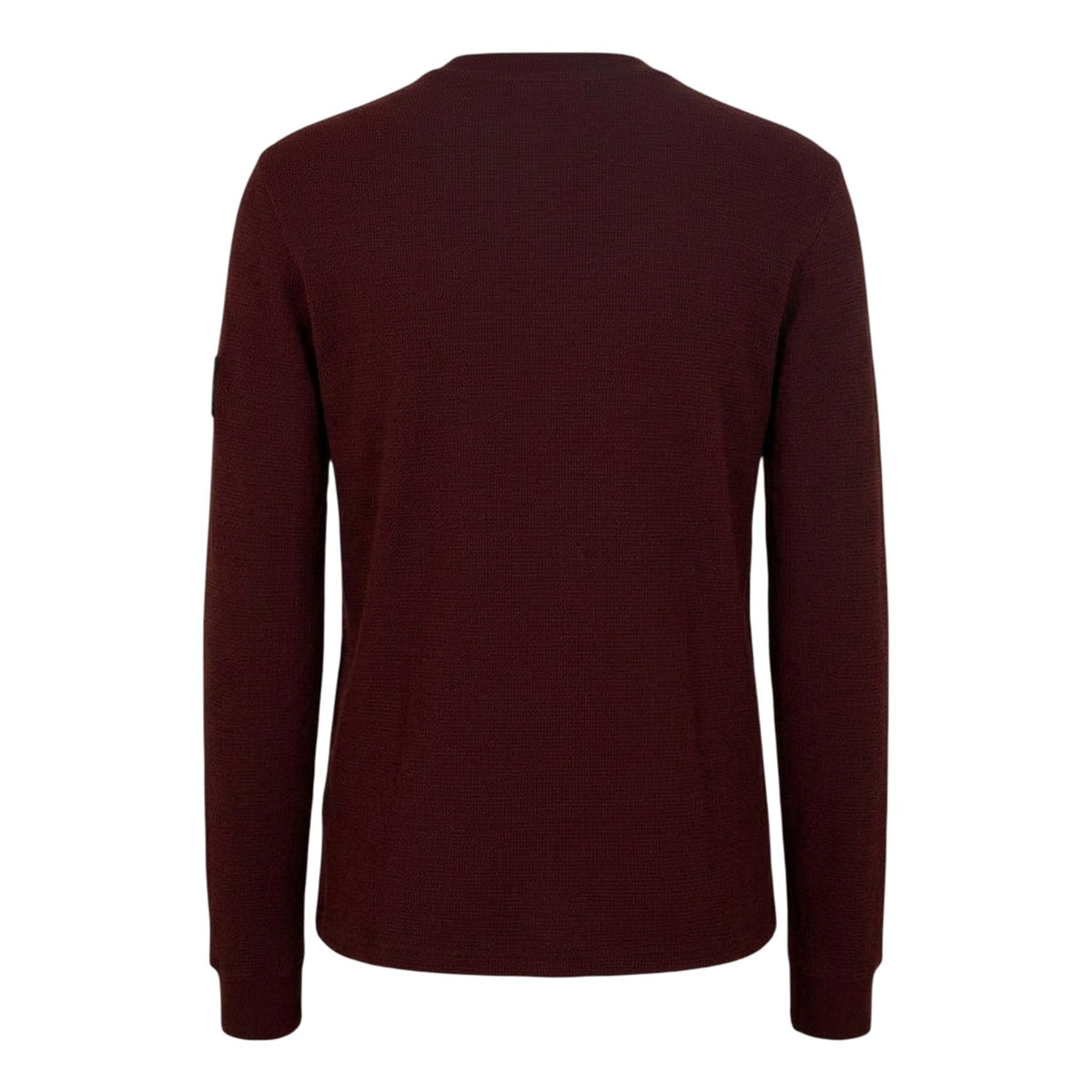 Calvin Klein Mens Waffle Long-Sleeved Top Mocha