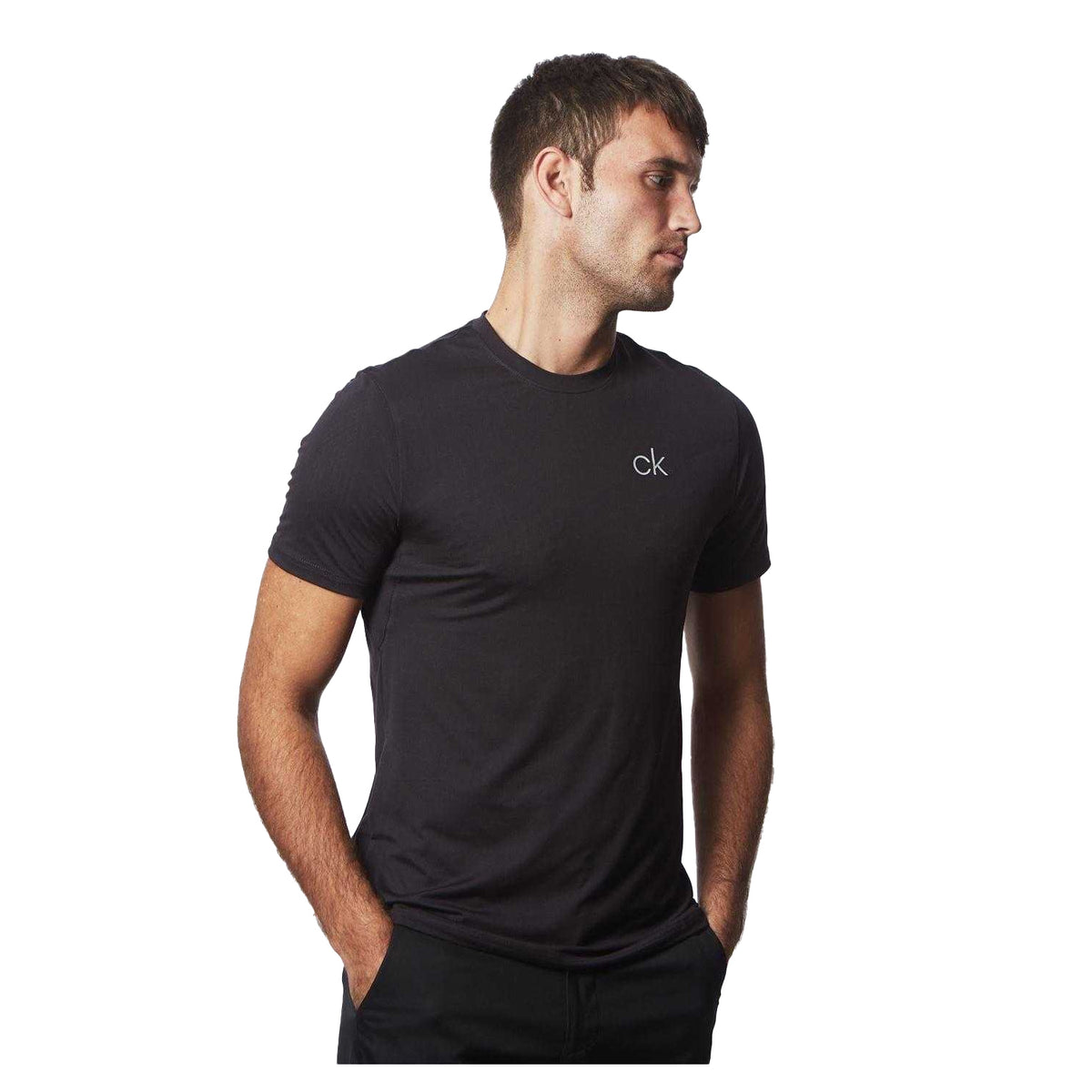 Calvin Klein Mens Newport Golf T-Shirt Black