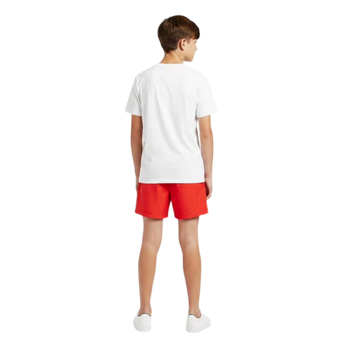 Calvin Klein Kids Logo Swim Shorts Red